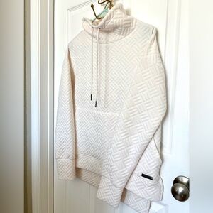 Nine West Cream Quilted Sweater